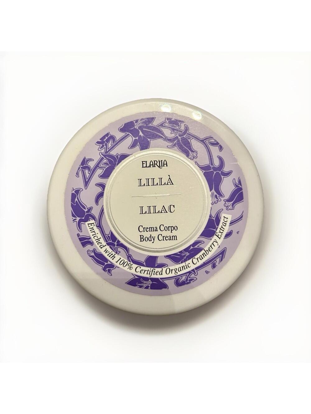 Elariia Lilac Body Cream W/ Chamomile Flowers 6.7 oz Luxury Spa Skin Care Beauty